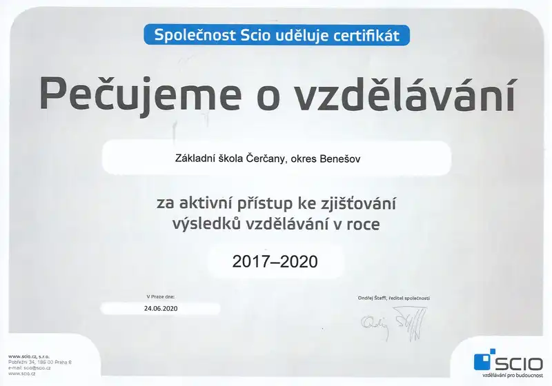 SCIO - Pečujeme o vzdělávání
