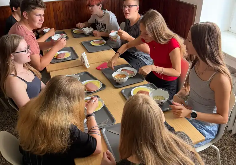 8. A + 8. B na škole v přírodě...