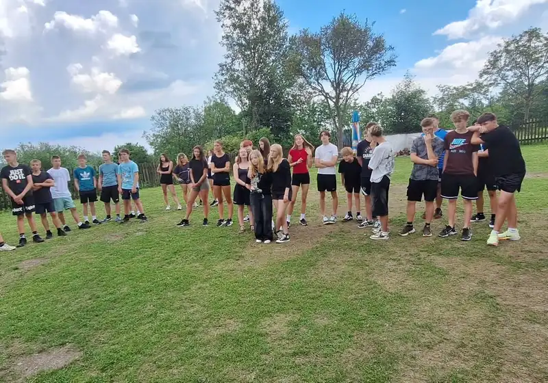 8. A + 8. B na škole v přírodě...
