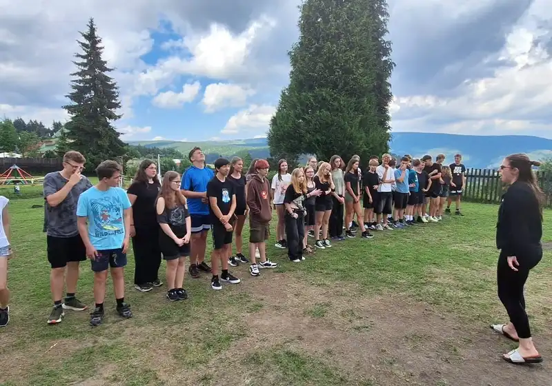 8. A + 8. B na škole v přírodě...