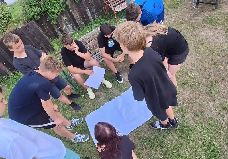 8. A + 8. B na škole v přírodě...