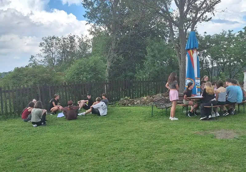 8. A + 8. B na škole v přírodě...