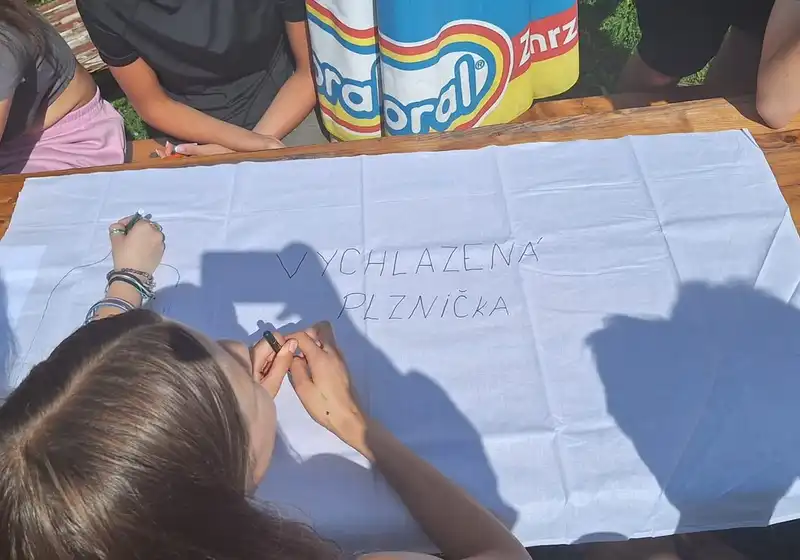 8. A + 8. B na škole v přírodě...