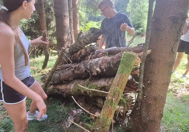 8. A + 8. B na škole v přírodě...
