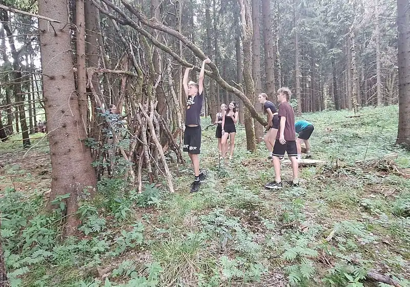 8. A + 8. B na škole v přírodě...