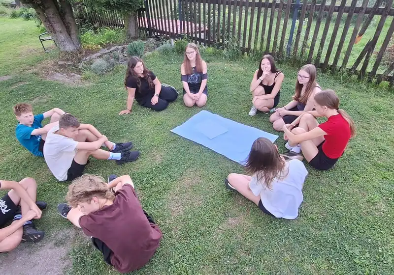 8. A + 8. B na škole v přírodě...