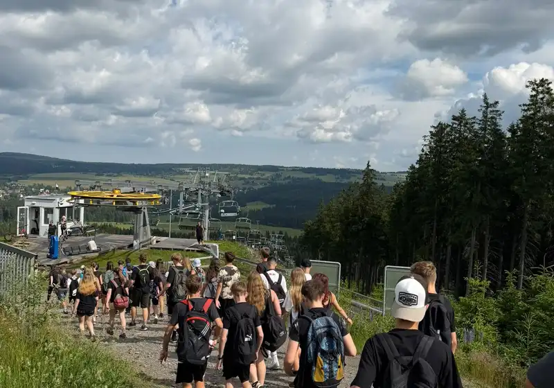 8. A + 8. B na škole v přírodě...