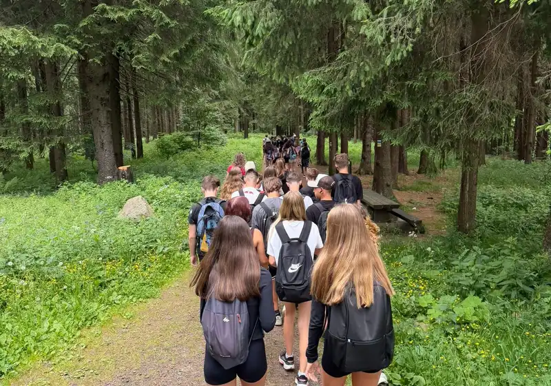 8. A + 8. B na škole v přírodě...