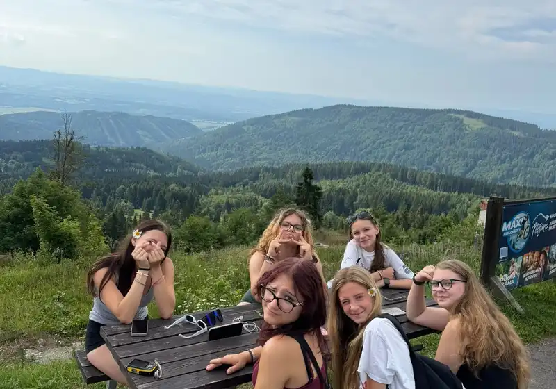 8. A + 8. B na škole v přírodě...