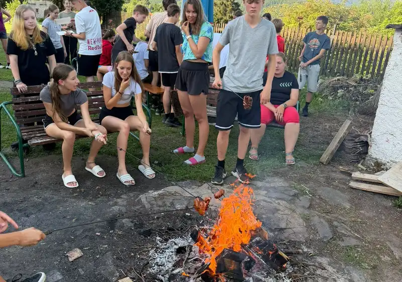 8. A + 8. B na škole v přírodě...