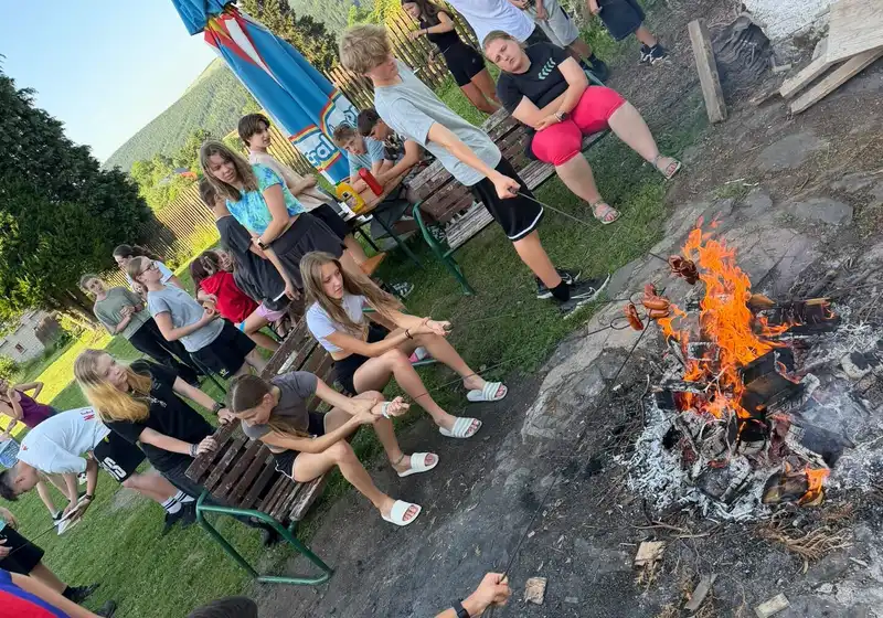 8. A + 8. B na škole v přírodě...