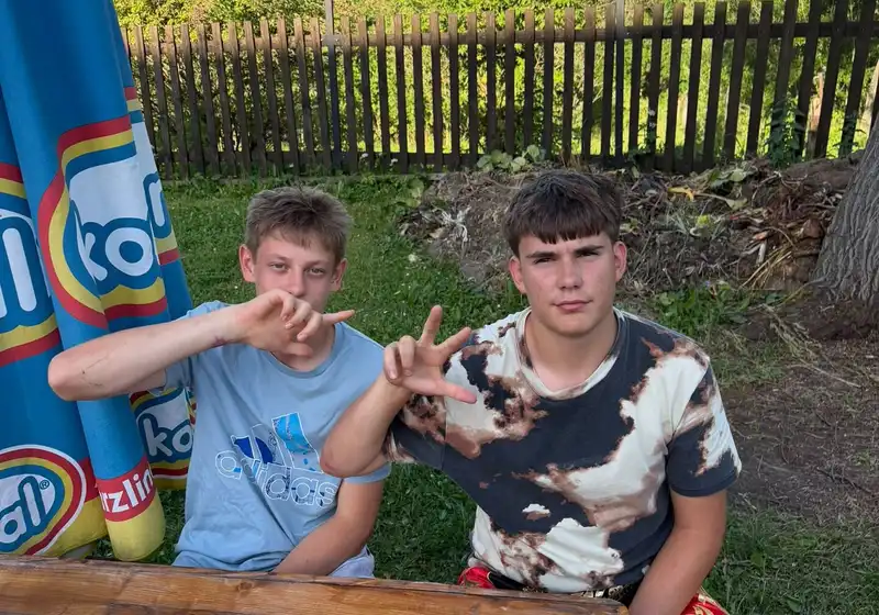 8. A + 8. B na škole v přírodě...