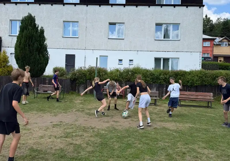 8. A + 8. B na škole v přírodě...