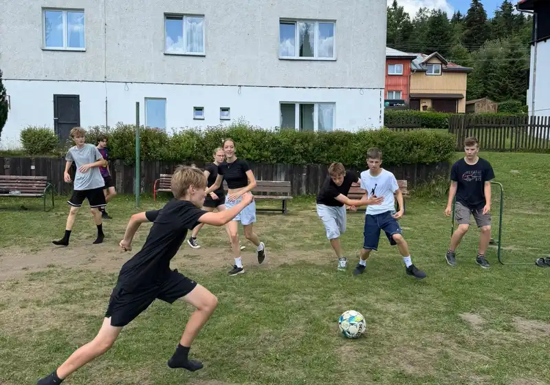 8. A + 8. B na škole v přírodě...