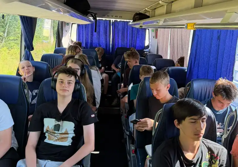 8. A + 8. B na škole v přírodě...