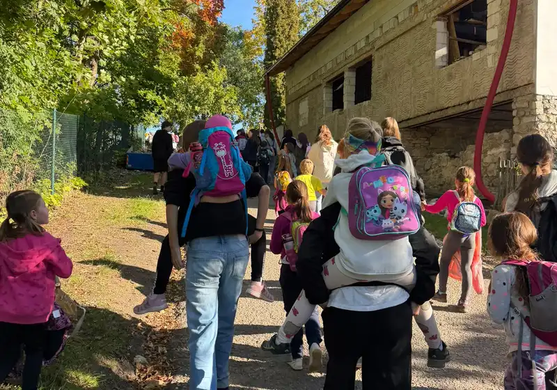 Cvičení v přírodě deváťáků a prvňáčků