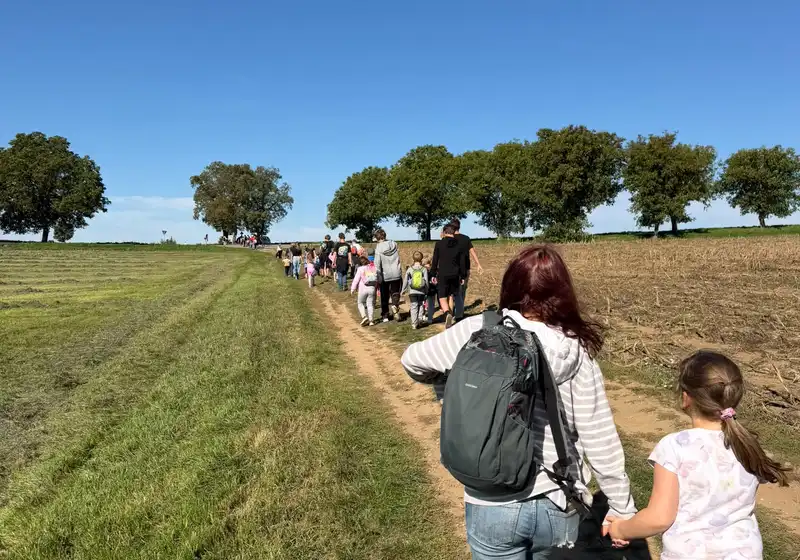 Cvičení v přírodě deváťáků a prvňáčků