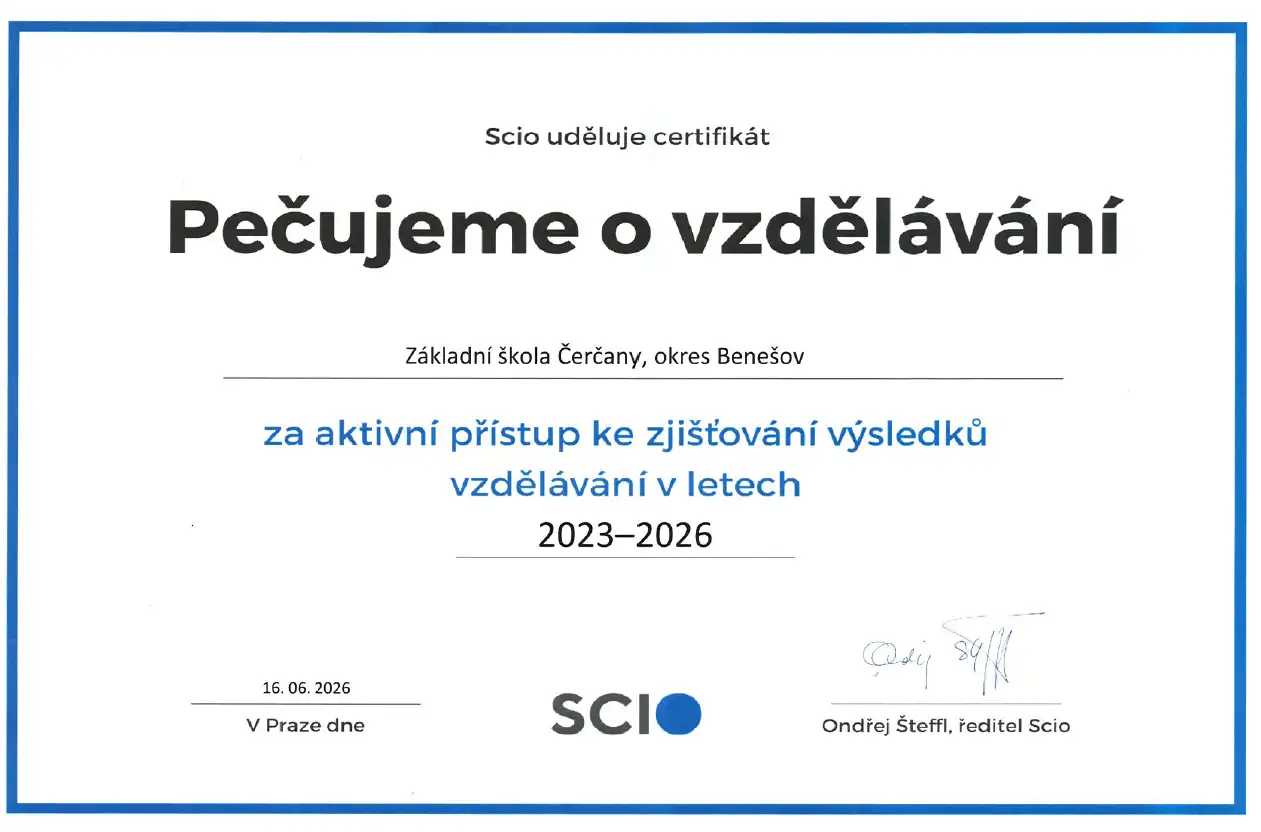 Pečujeme o vzdělávání - Scio
