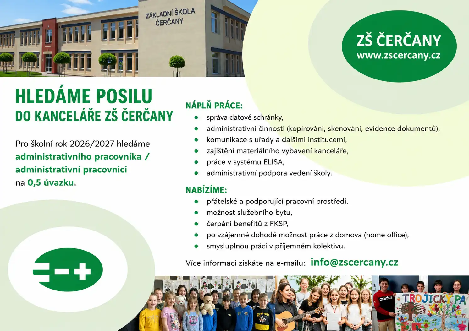 Hledáme posilu do kanceláře