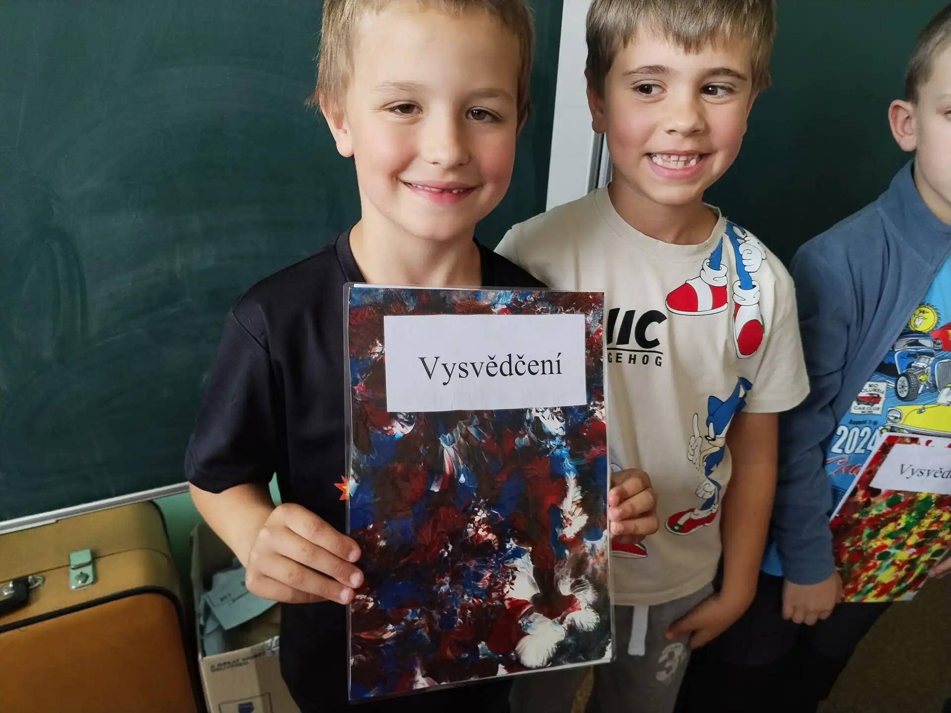 Desky na vysvědčení pro patrony