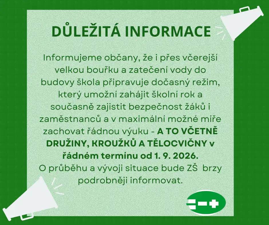 Důležitá informace