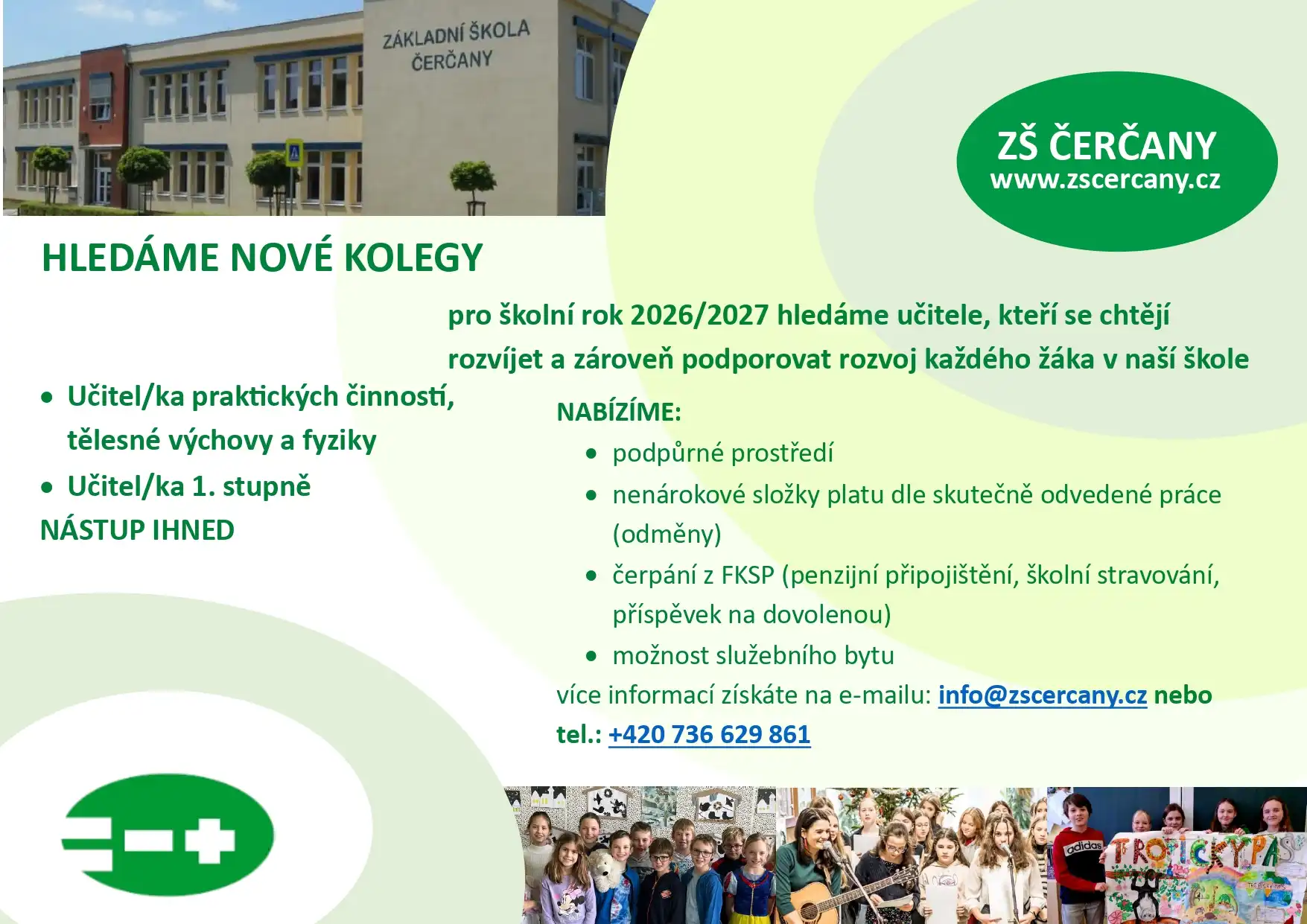 Hledáme nové kolegy