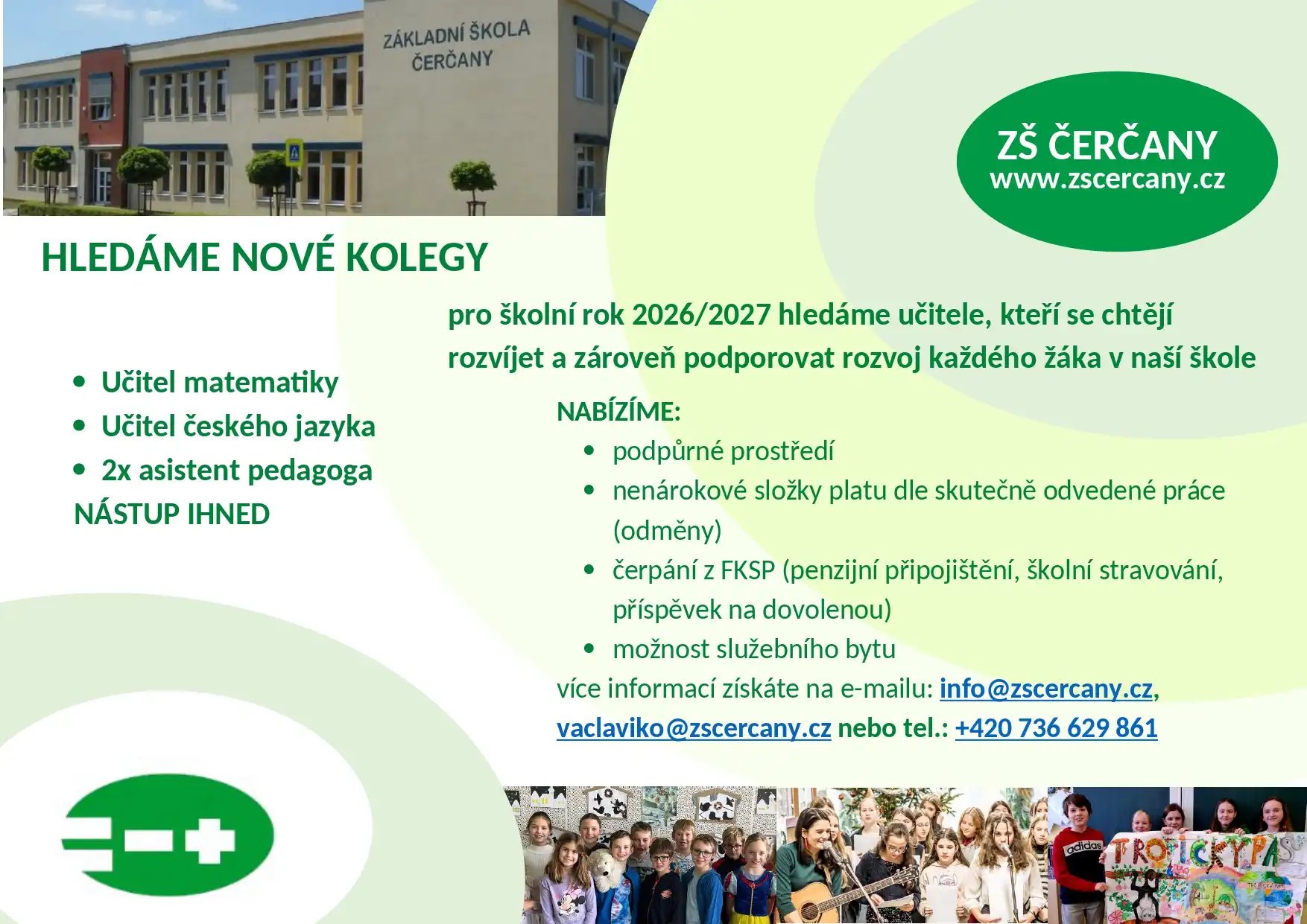 Stále hledáme nové kolegy!